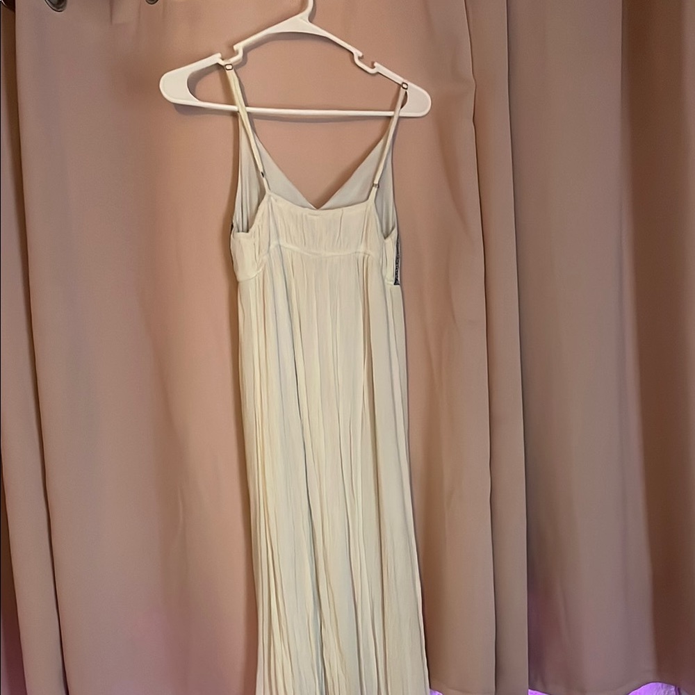 Embroidered Cream Maxi Dress - Picture 2 of 3